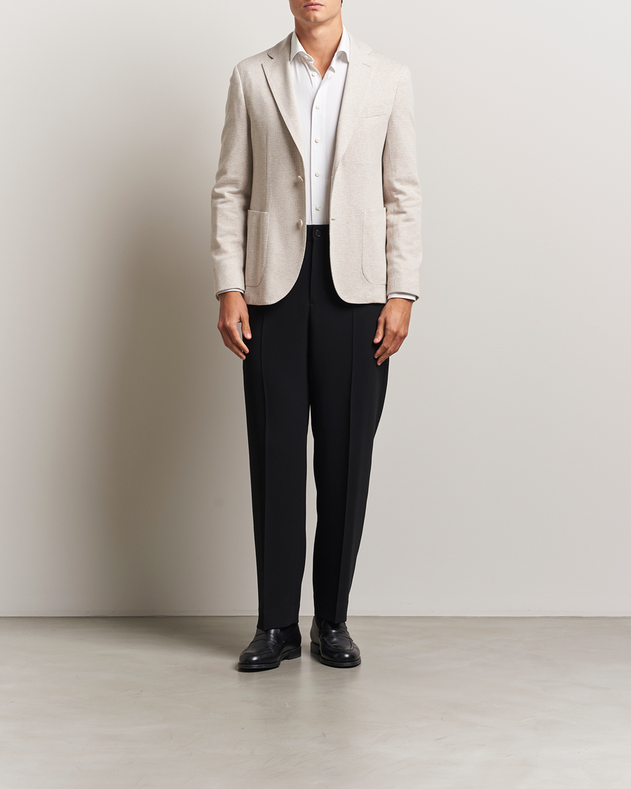 Herre | Blazere & jakker | BOSS BLACK | Hanry Cotton Pepita Blazer Medium Beige