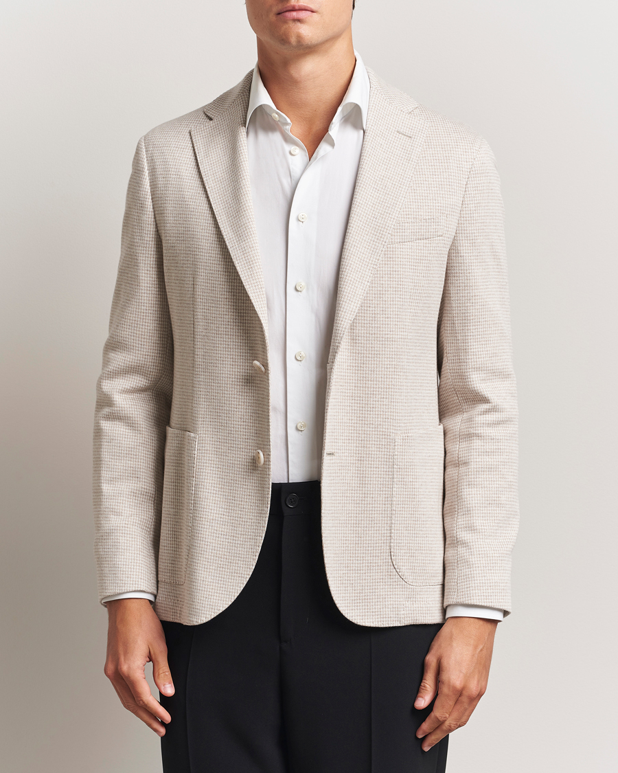 Herre | Blazere & jakker | BOSS BLACK | Hanry Cotton Pepita Blazer Medium Beige