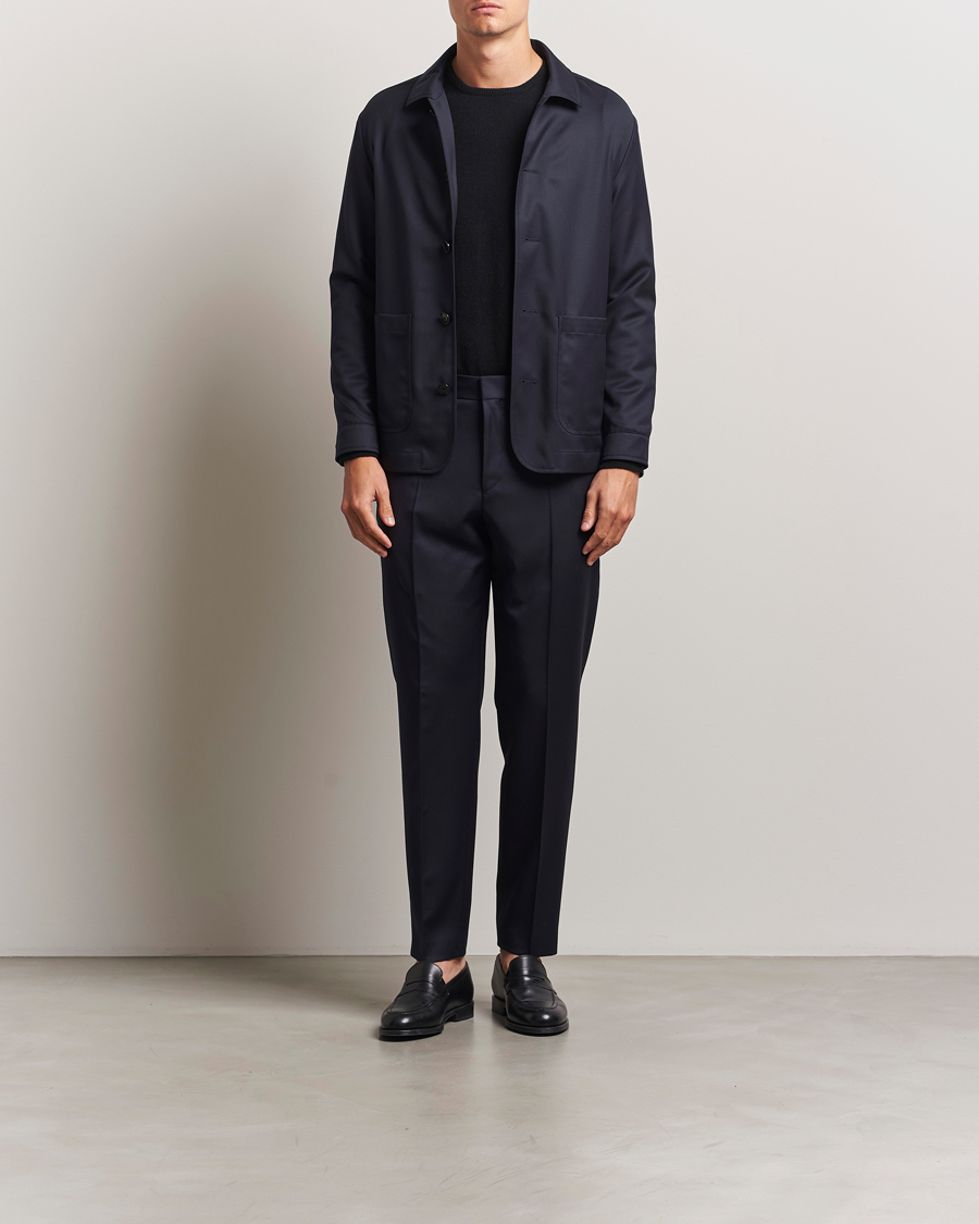 Herre | Jakker | BOSS BLACK | Carper Overshirt Dark Blue