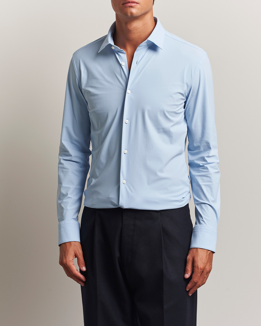 Herre | Skjorter | BOSS BLACK | Hank 4-Way Stretch Shirt Light Blue