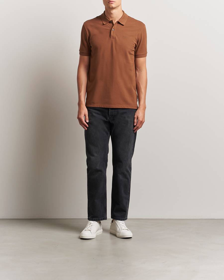 Herre | Polotrøjer | BOSS BLACK | Pallas Polo Medium Brown