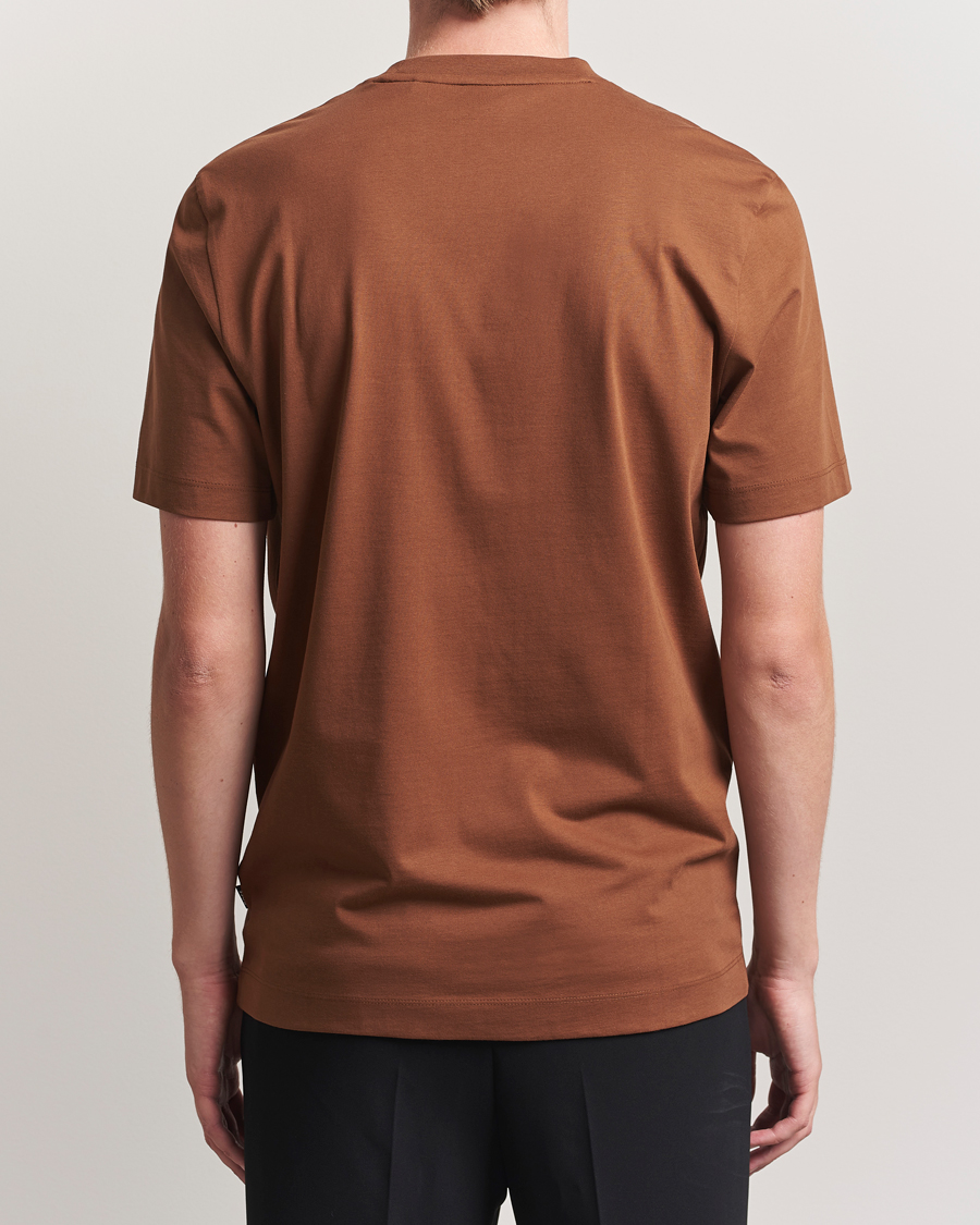 Herre | T-Shirts | BOSS BLACK | Thompson Crew Neck T-Shirt Medium Brown