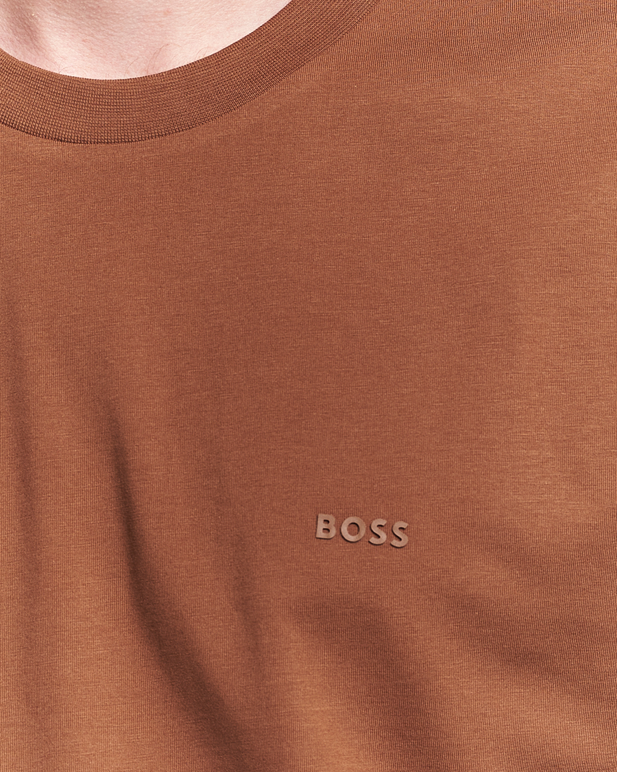 Herre | T-Shirts | BOSS BLACK | Thompson Crew Neck T-Shirt Medium Brown