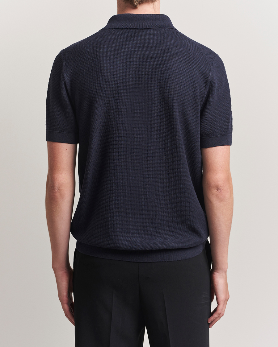 Herre | Polotrøjer | BOSS BLACK | Lanotti Knitted Polo Dark Blue