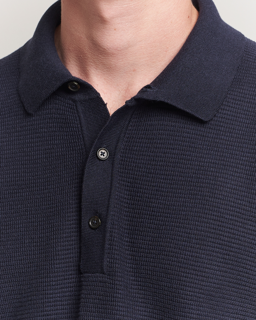 Herre | Polotrøjer | BOSS BLACK | Lanotti Knitted Polo Dark Blue