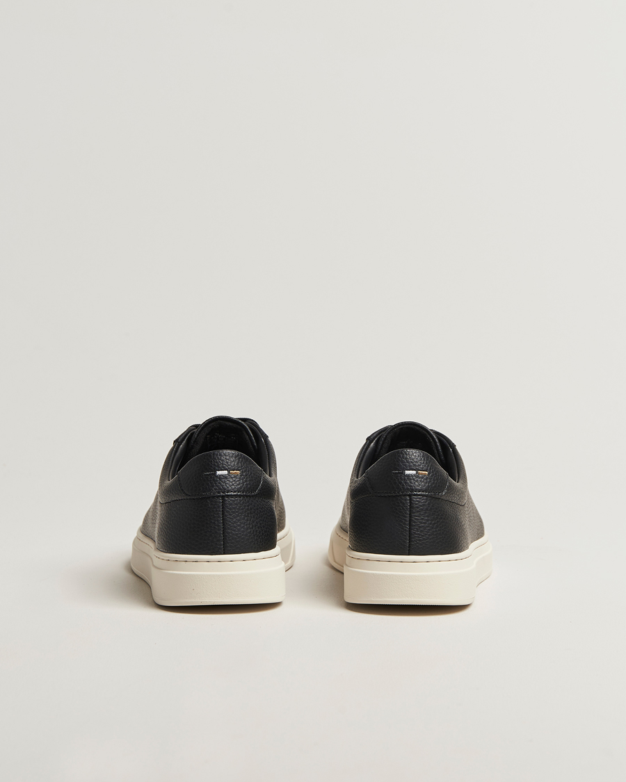 Herre | Sneakers | BOSS BLACK | Kieran Grained Leather Sneaker Black