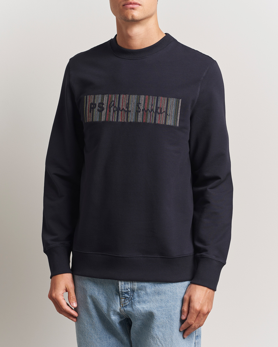 Herre | Trøjer | PS Paul Smith | Striped Crew Neck Sweatshirt Navy