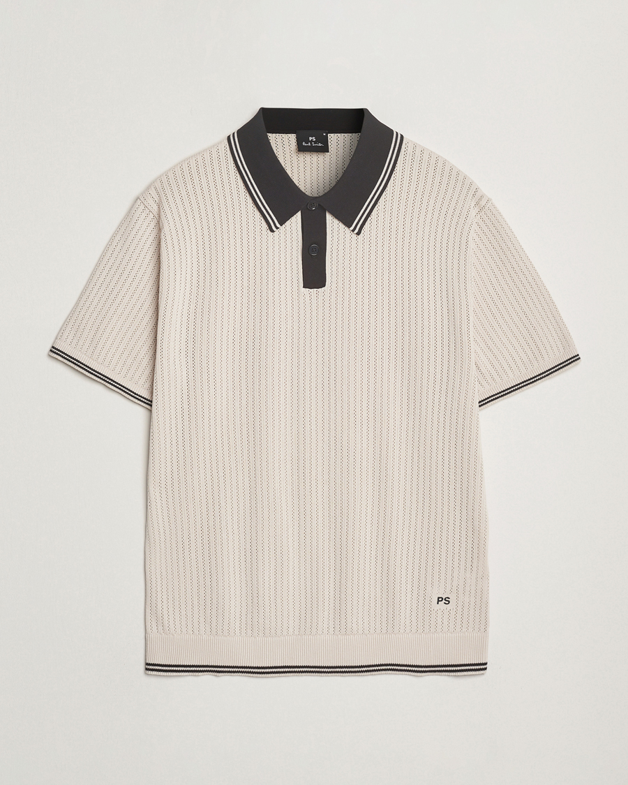 Herre | Polotrøjer | PS Paul Smith | Knitted Polo Off White