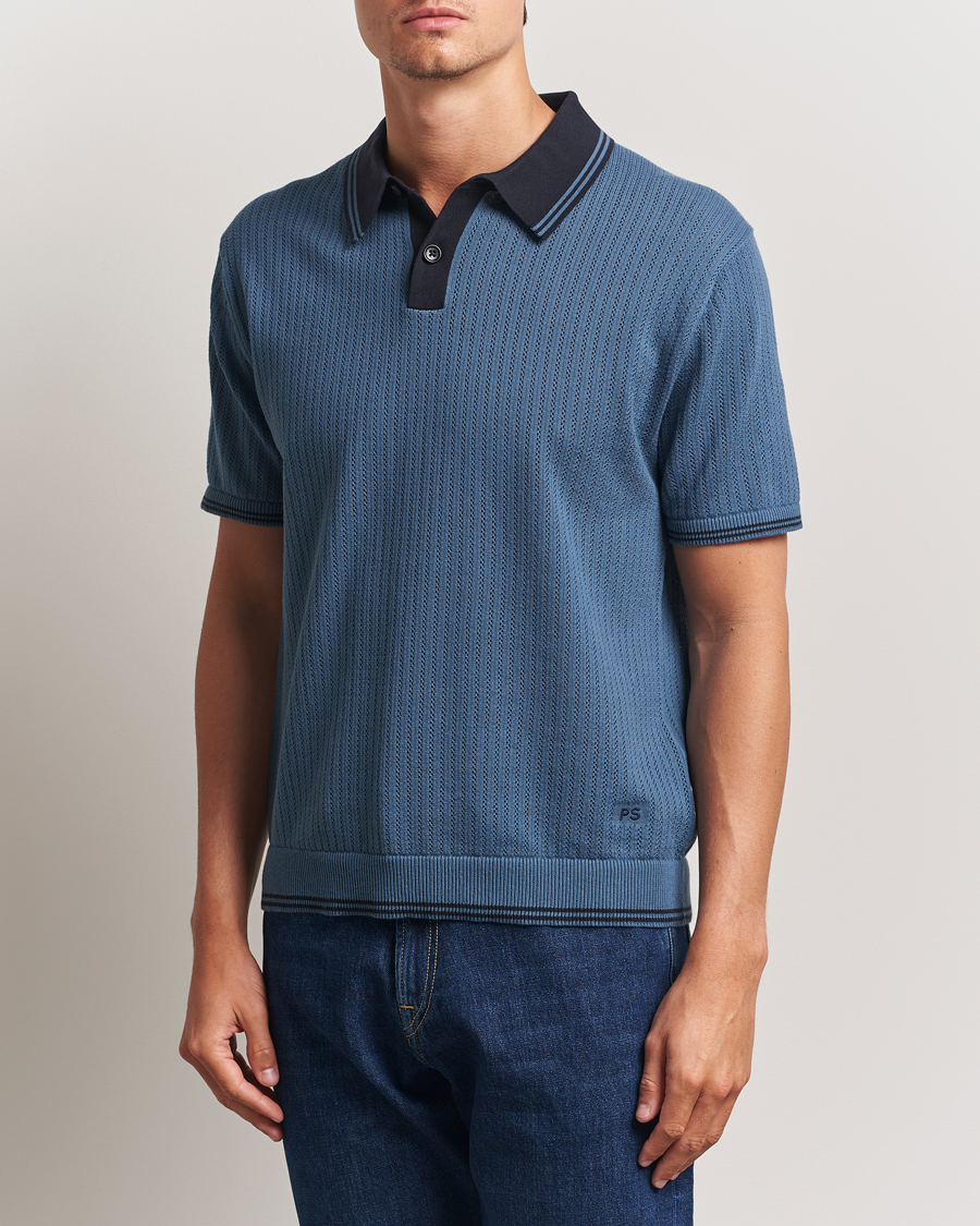Herre | Polotrøjer | PS Paul Smith | Knitted Polo Blue