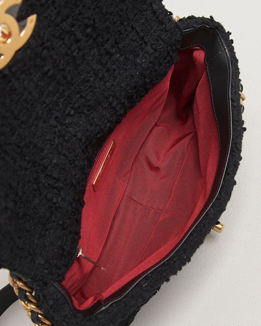 Herre | Gifts for Her | Chanel Pre-Owned | Chanel 19 Tweed Handbag Black