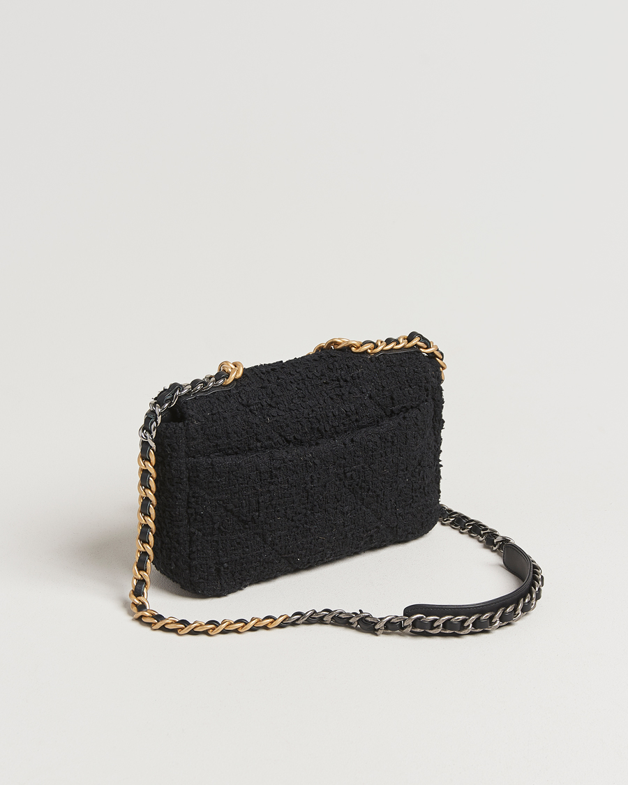 Herre | Gifts for Her | Chanel Pre-Owned | Chanel 19 Tweed Handbag Black