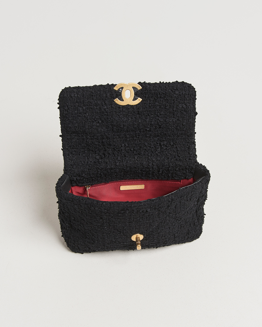 Herre | Gifts for Her | Chanel Pre-Owned | Chanel 19 Tweed Handbag Black