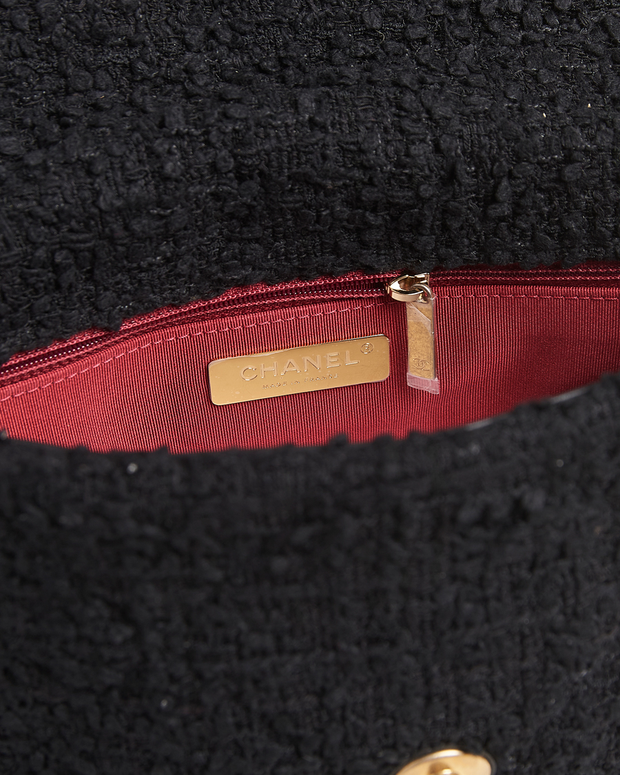 Herre | Gifts for Her | Chanel Pre-Owned | Chanel 19 Tweed Handbag Black