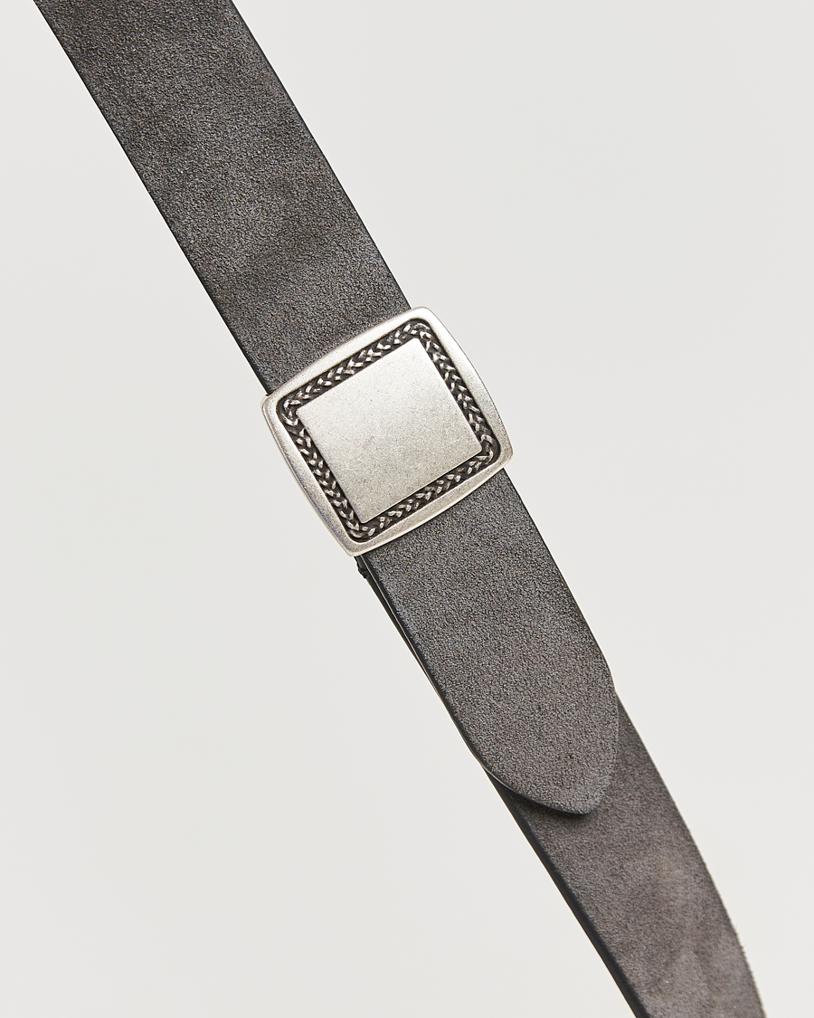 Herre | Bælter | Anderson's | Suede Buckle Belt 3cm Grey