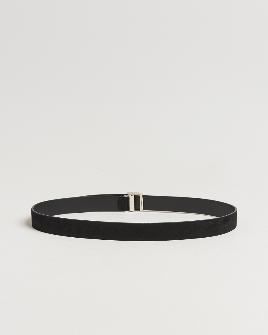 Herre | Bælter | Anderson's | Suede Buckle Belt 3cm Black