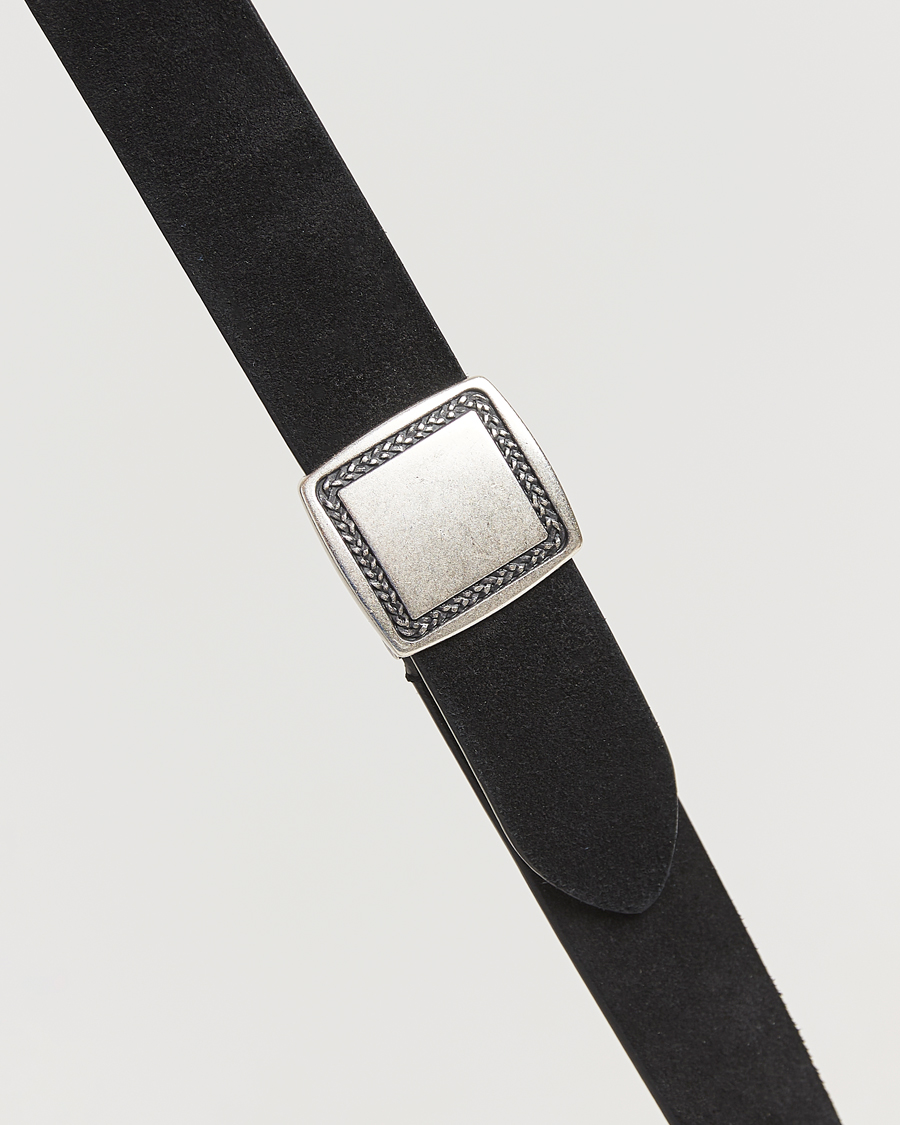 Herre | Bælter | Anderson's | Suede Buckle Belt 3cm Black