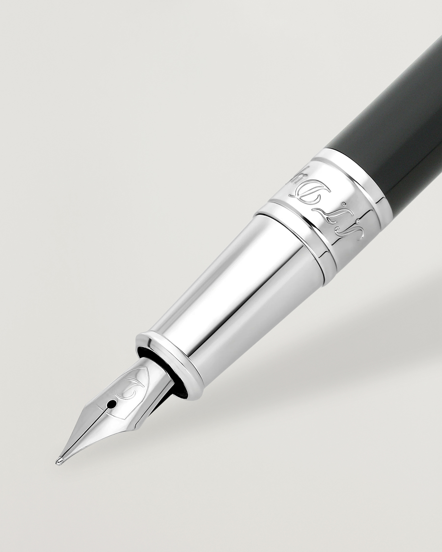 Herre | Penne | S.T. Dupont | D-Initial Fountain Pen Duo Tone/Chrome