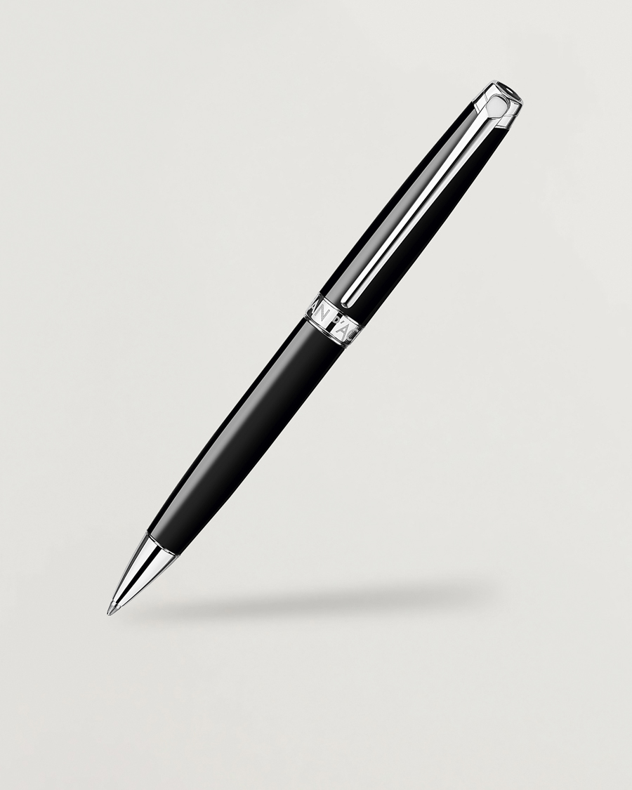 Herre | Penne | Caran d'Ache | Caran d' Ache Léman Ballpoint Pen Ebony Black/Silver Plated