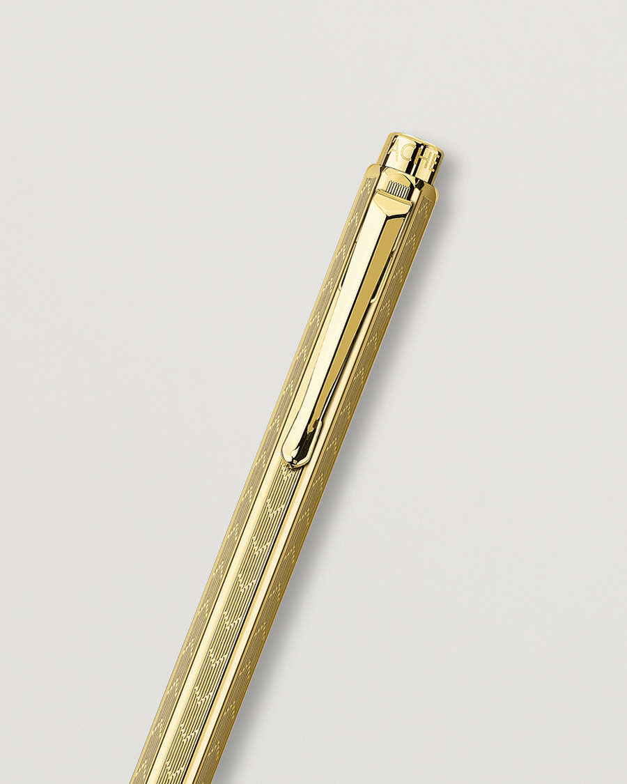 Herre | Penne | Caran d'Ache | Caran d' Ache Ecridor Chevron Ballpoint Pen Gilded