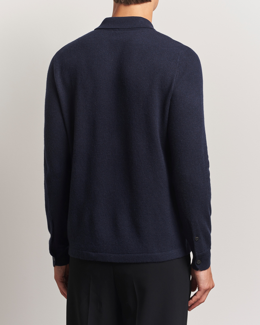 Herre | Trøjer | Brioni | Cashmere Shirt Cardigan Navy