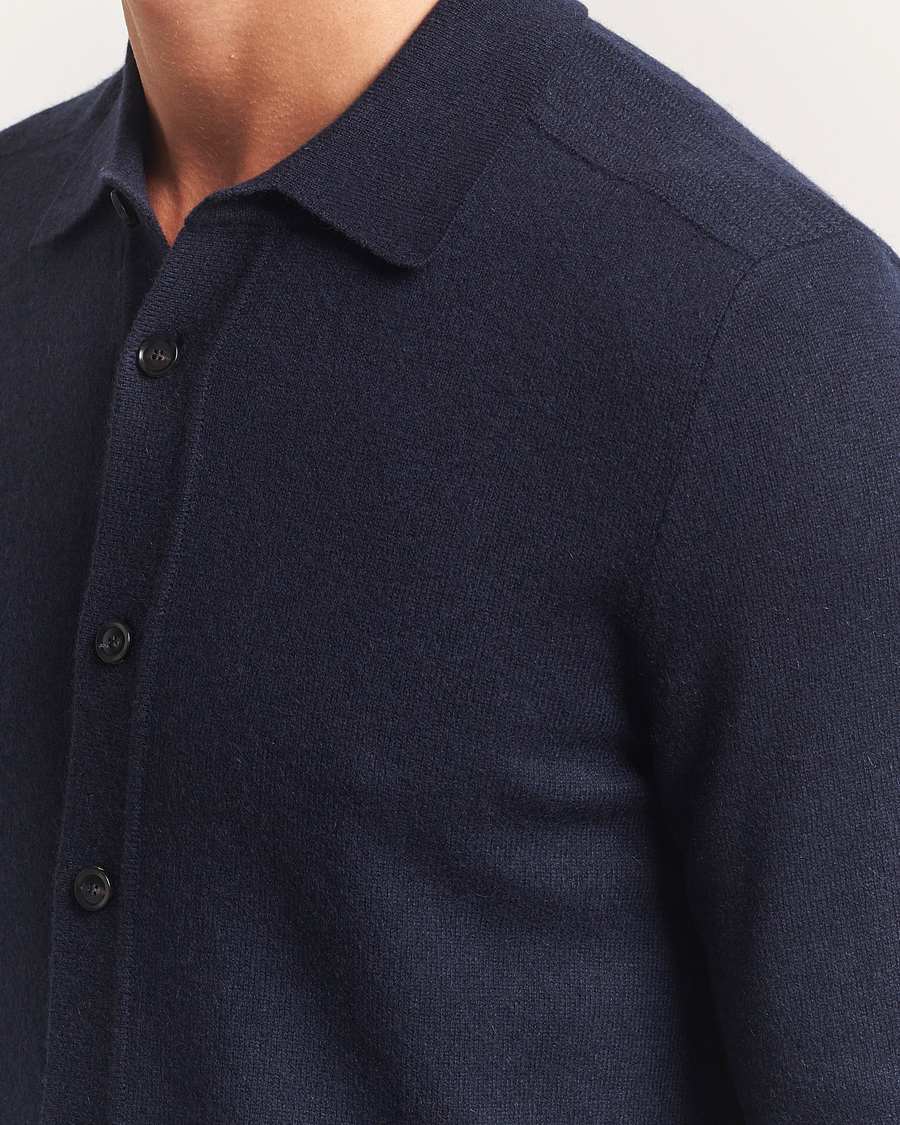 Herre | Trøjer | Brioni | Cashmere Shirt Cardigan Navy