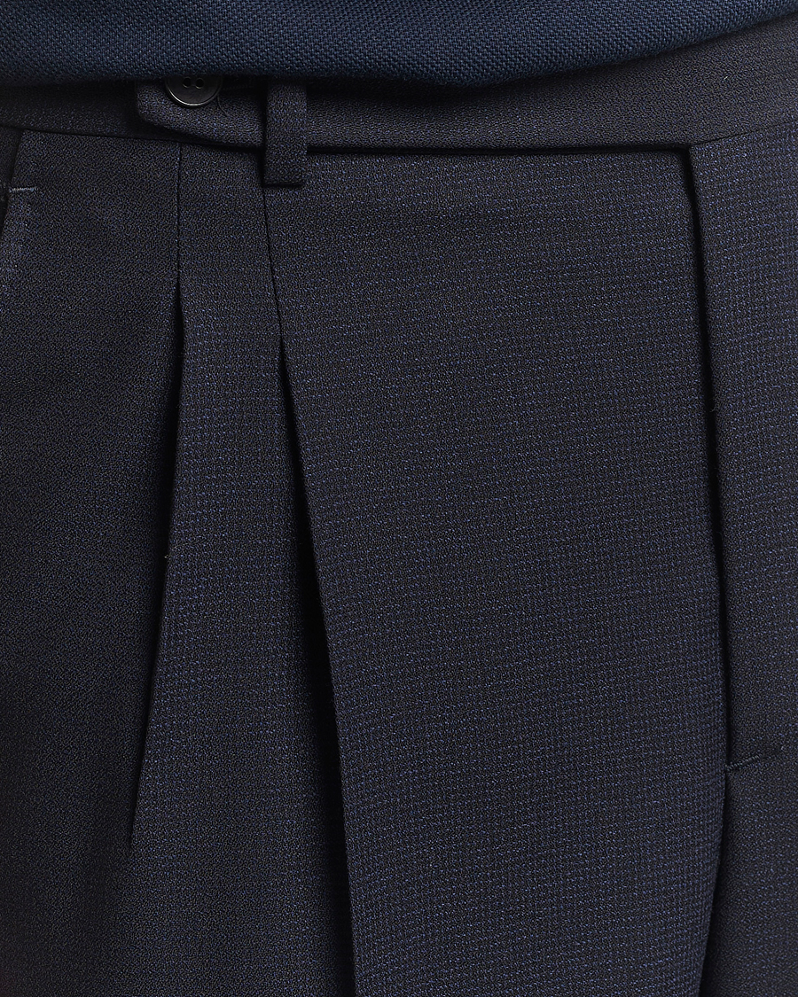 Herre | Bukser | Brioni | Capri Wool Trousers Navy