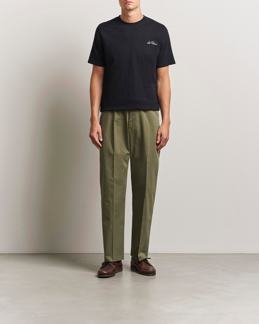 Herre | Bukser | NN07 | Paw Cotton/Lyocell Pleated Trousers Capers Green