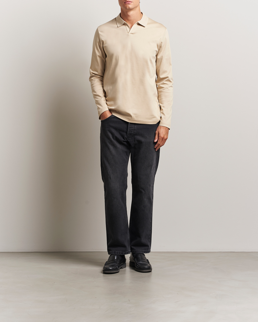 Herre | Polotrøjer | NN07 | Paul Long Sleeve Polo White Peppar