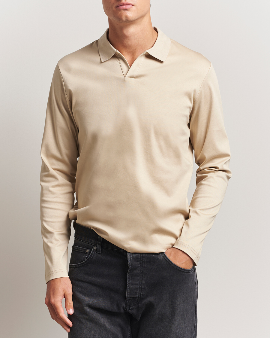 Herre | Polotrøjer | NN07 | Paul Long Sleeve Polo White Peppar