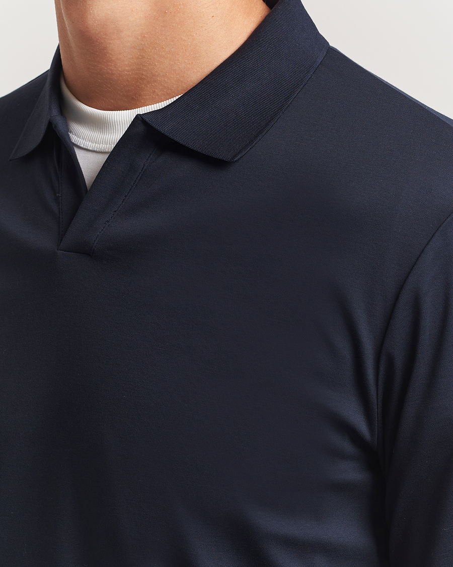 Herre | Polotrøjer | NN07 | Paul Long Sleeve Polo Navy Blue