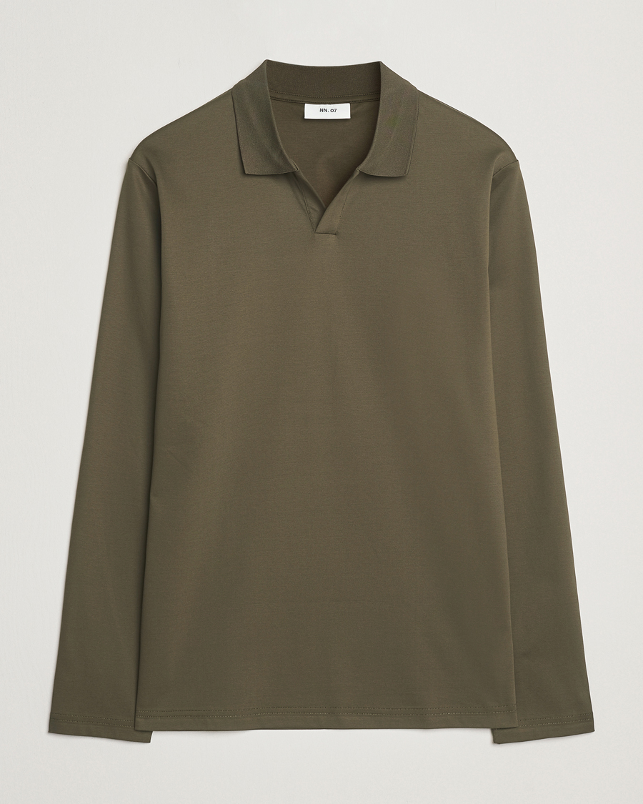 Herre | Polotrøjer | NN07 | Paul Long Sleeve Polo Capers Green