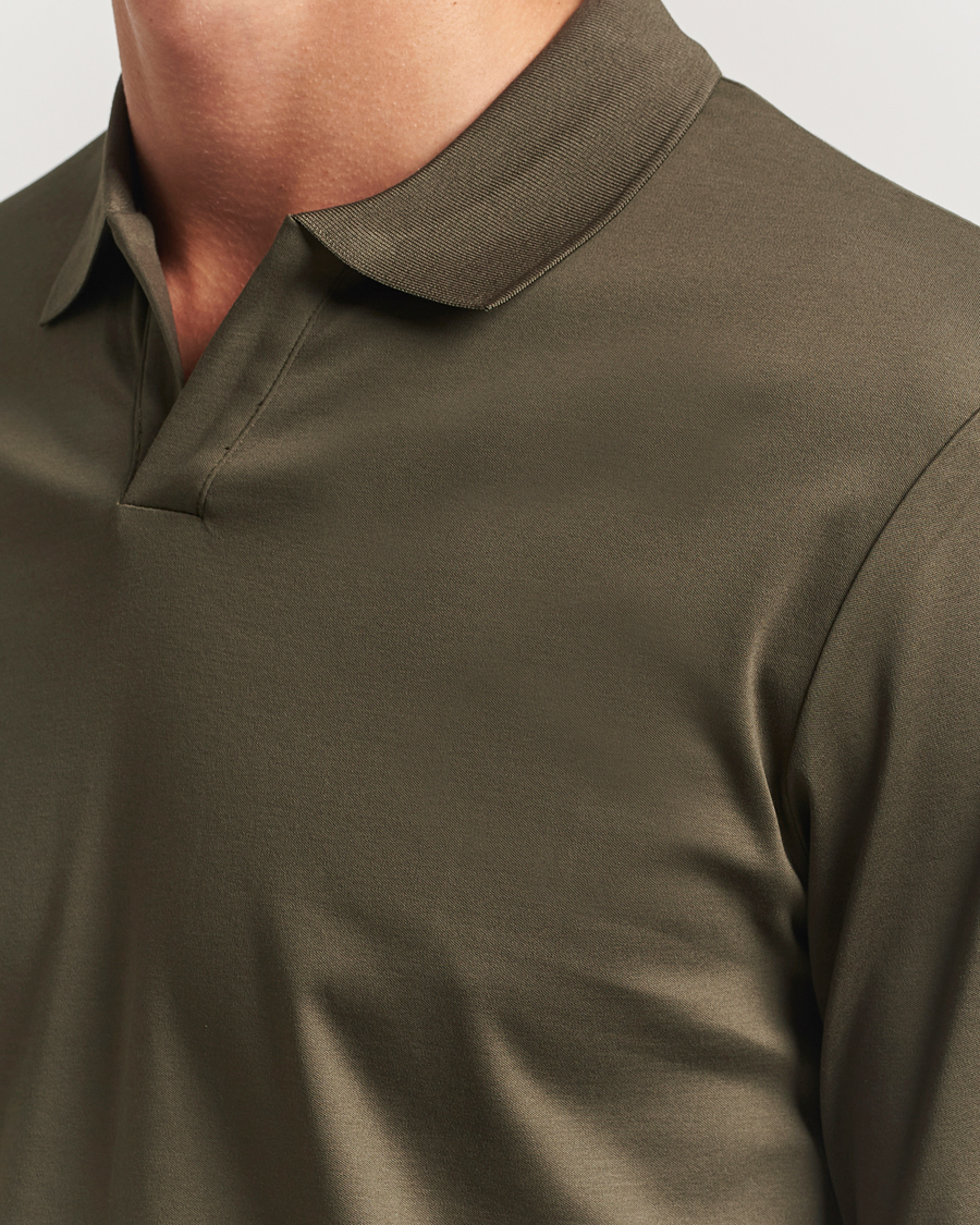 Herre | Polotrøjer | NN07 | Paul Long Sleeve Polo Capers Green