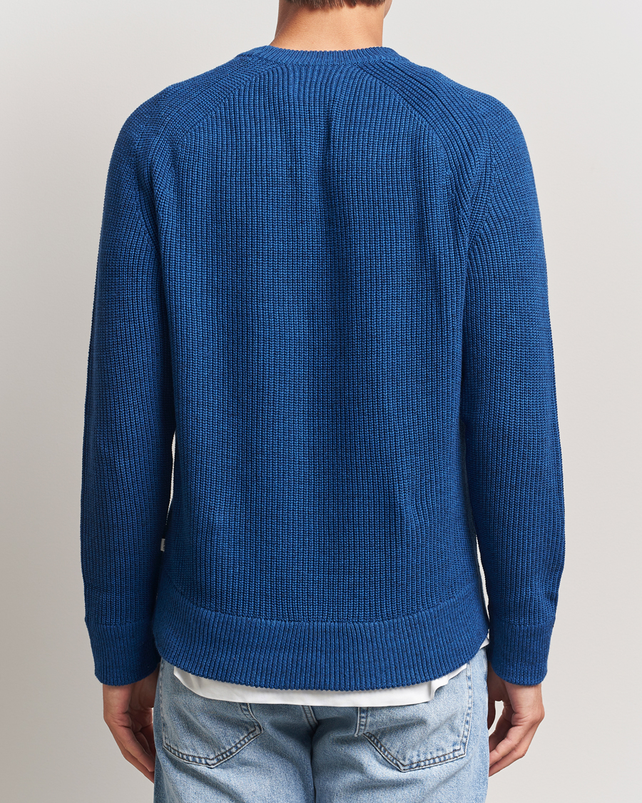 Herre | Trøjer | NN07 | Jacobo Cotton Knitted Sweater Blue Quartz