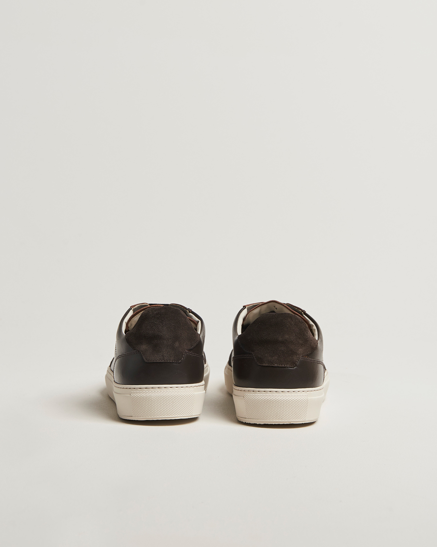 Herre | Sneakers | Sweyd | Center Leather/Suede Sneakers Dark Brown
