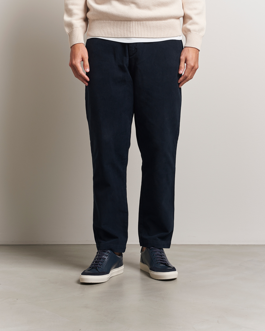 Herre | Sneakers | Sweyd | Center Leather/Suede Sneakers Navy