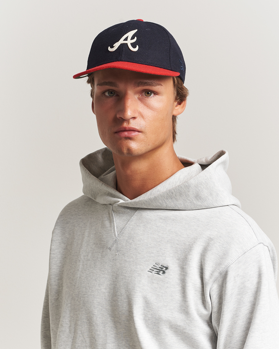 Herre | Hatte & kasketter | New Era | Retro Crown 9Fifty Melton Wool Cap Atlanta Braves