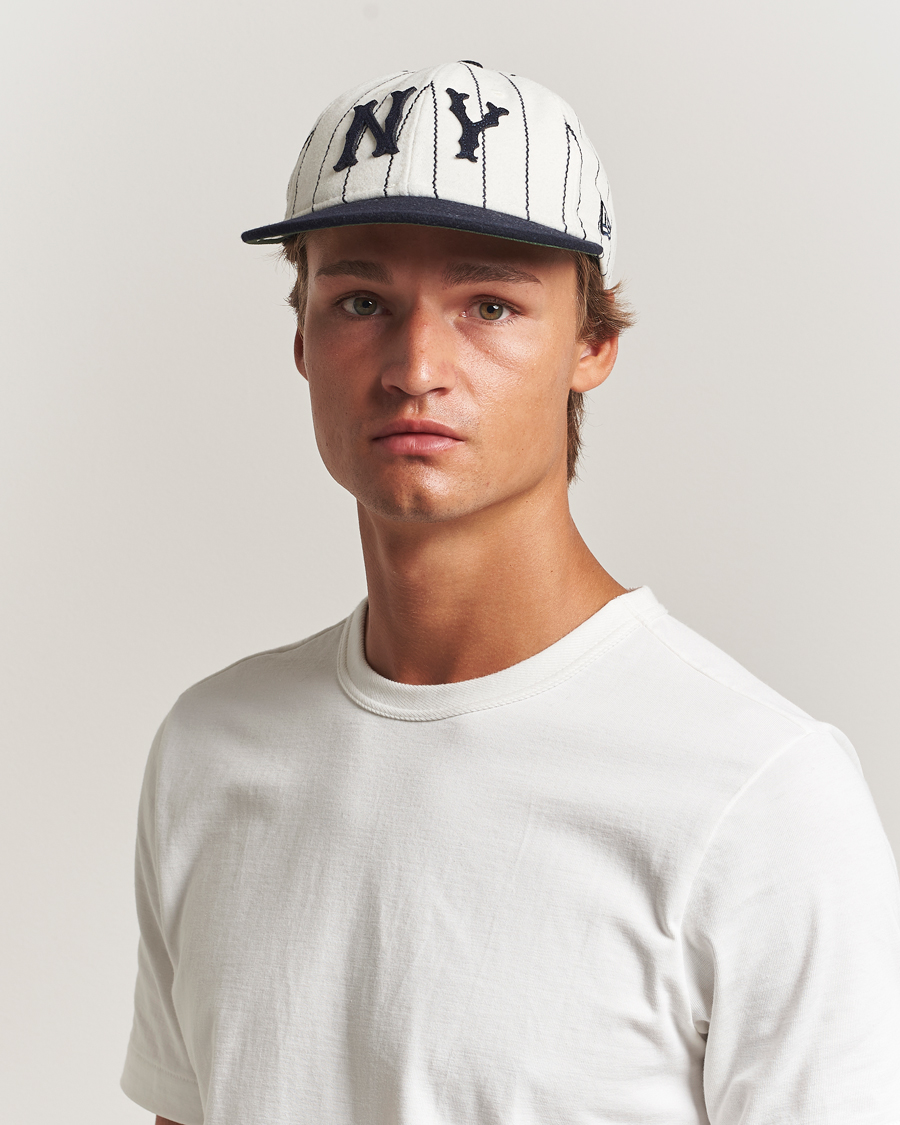 Herre | Hatte & kasketter | New Era | Retro Crown 9Fifty Melton Wool Cap New York Yankees Stripe