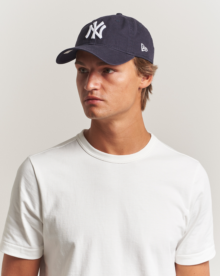 Herre | Hatte & kasketter | New Era | 9Twenty Washed Cotton Cap Navy New York Yankees