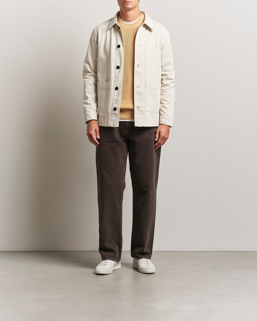 Herre | Jakker | NN07 | Ollie Denim Shirt Jacket Ivory
