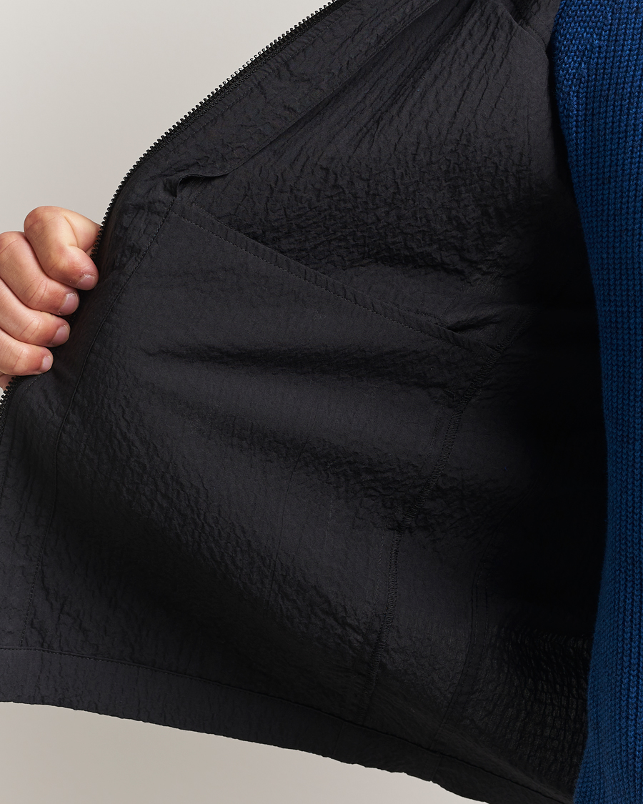 Herre | Jakker | NN07 | Alban Seersucker Shirt Jacket Black