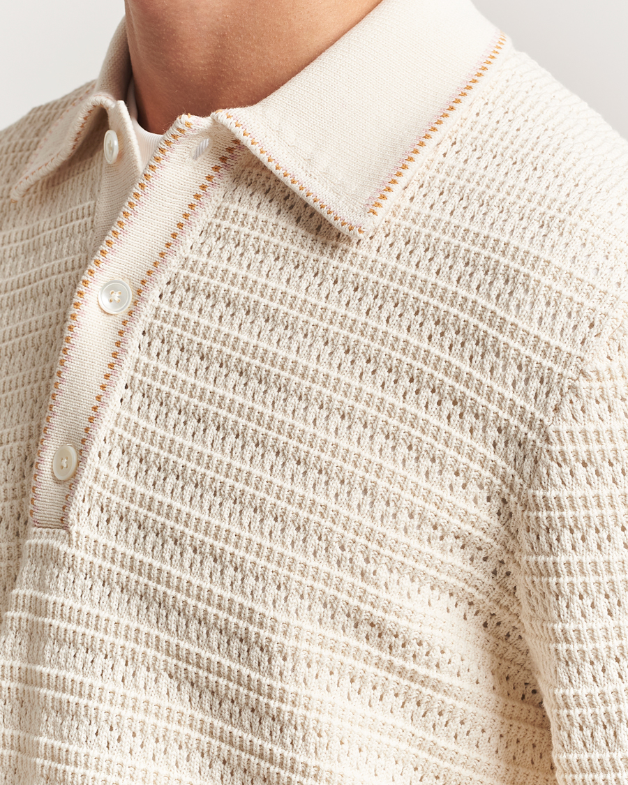 Herre | Trøjer | NN07 | Josh Knitted Polo Ivory