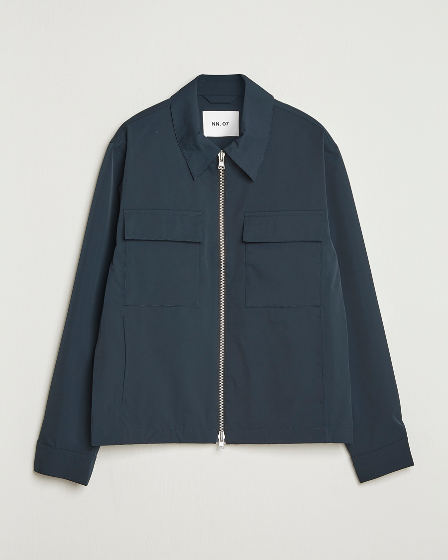 Herre | Jakker | NN07 | Alban Bomber Jacket Navy Blue