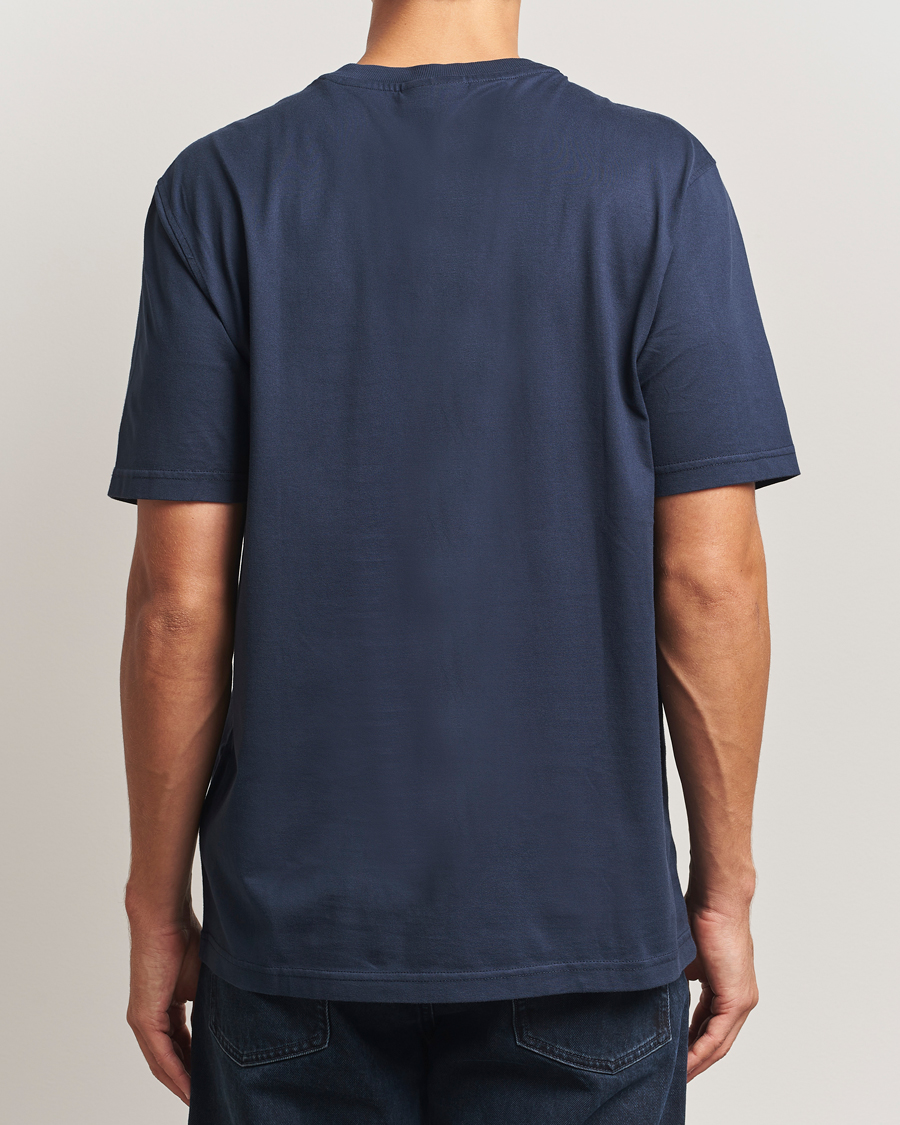 Herre | T-Shirts | NN07 | Abel Logo Crew Neck T-Shirt Navy