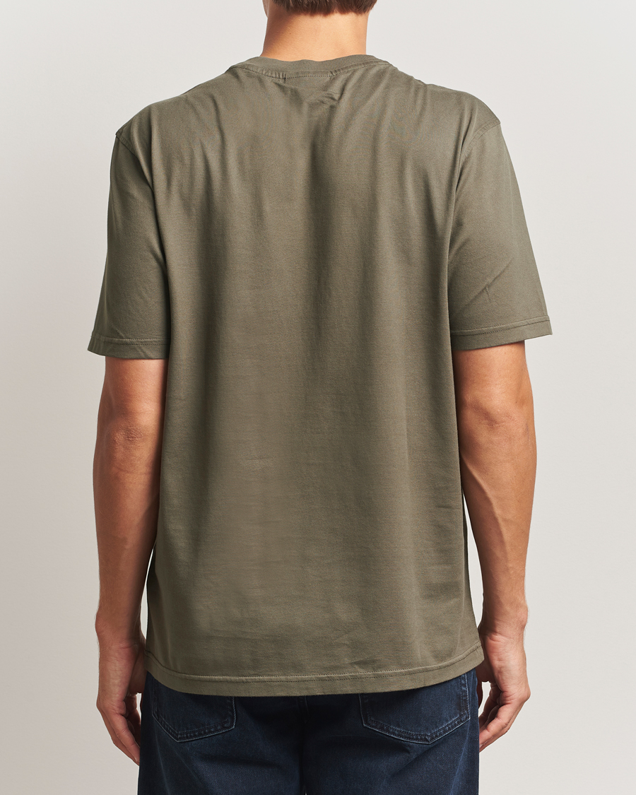 Herre | T-Shirts | NN07 | Abel Logo Crew Neck T-Shirt Capers Green