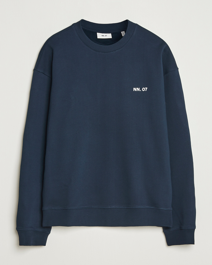 Herre | Trøjer | NN07 | Dagon Crew Neck Sweatshirt Navy