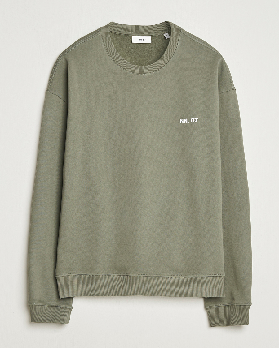 Herre | Trøjer | NN07 | Dagon Crew Neck Sweatshirt Capers Green