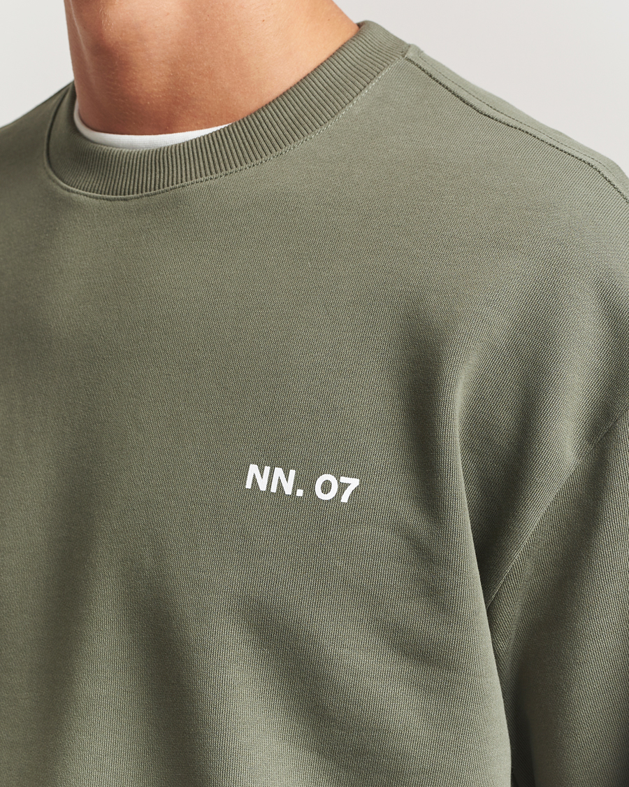 Herre | Trøjer | NN07 | Dagon Crew Neck Sweatshirt Capers Green