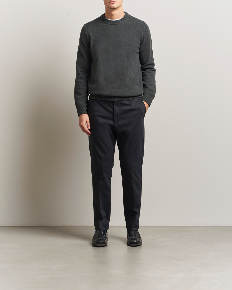 Herre | Bukser | NN07 | Baker Cotton Drawstring Trousers Navy