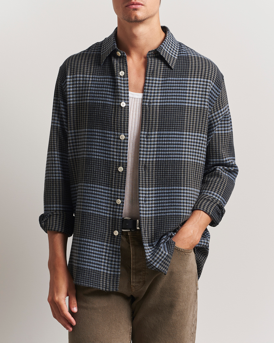 Herre | Skjorter | Sunflower | Studio Flannel Shirt Blue Check