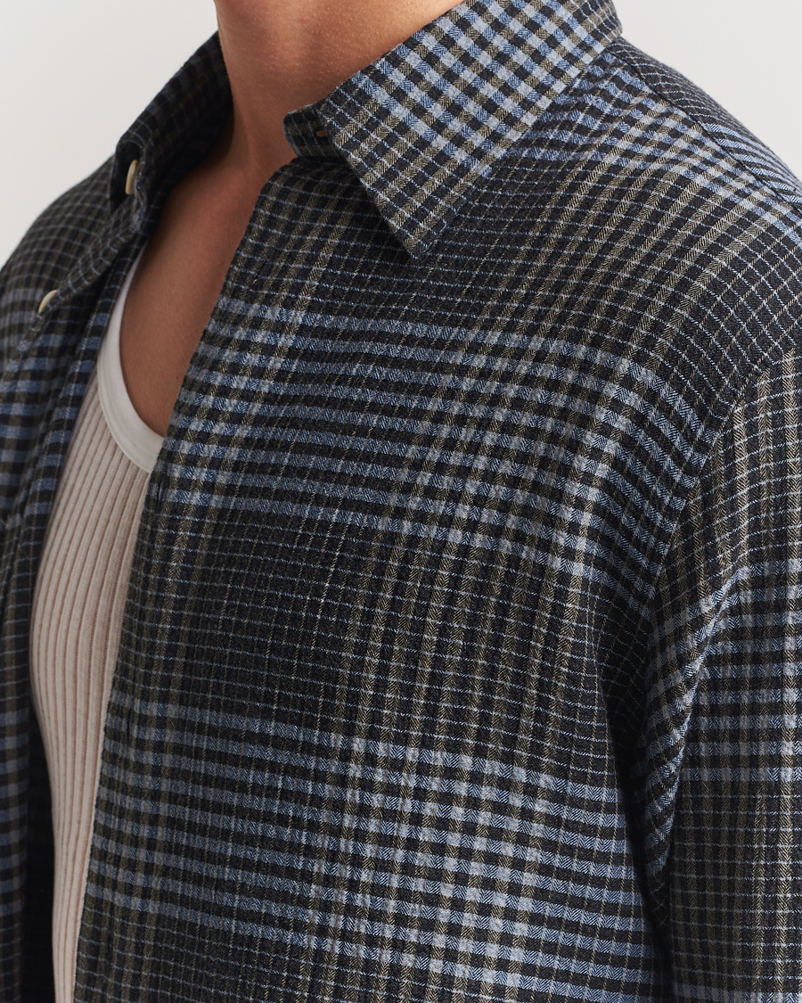 Herre | Skjorter | Sunflower | Studio Flannel Shirt Blue Check
